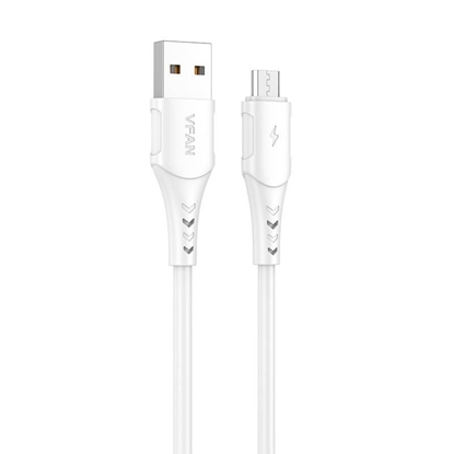 Изображение Vipfan USB to Micro USB cable VFAN Colorful X12, 3A, 1m (white)