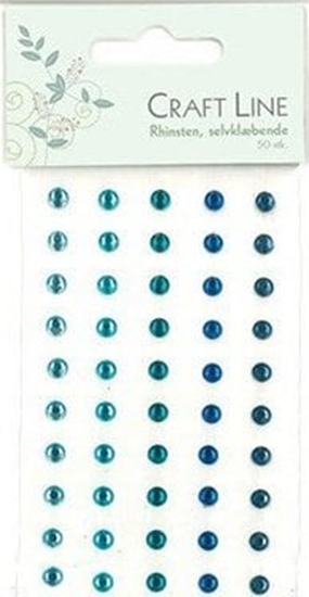 Picture of Vrige Rhinsten 5mm 50stk blå mix