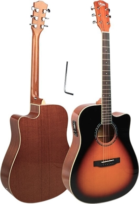Picture of V-Tone VEAG1 CE VS gitara elektroakustyczna 4/4 dreadnought cutaway sunburst