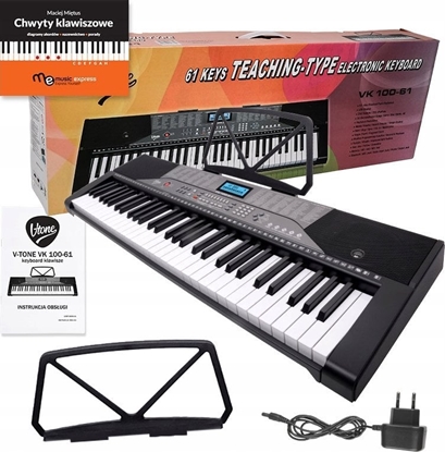 Picture of V-Tone VK 100-61 keyboard klawisze organy dla dzieci do nauki gry