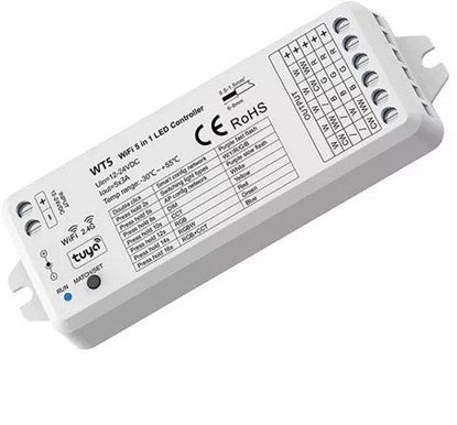 Attēls no WT5 LED Controller 5in1, CCT, RGB/RGBW/RGB+CCT