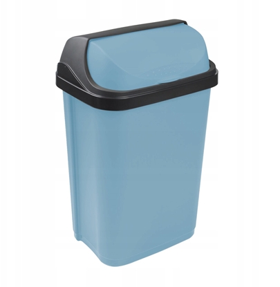 Attēls no Waste bin with rotating lid 50L Rasmus 39x29 5x67 5cm blue 4052396104677