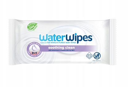 Изображение WATERWIPES_Soothing Clean chusteczki nawilane dla dzieci z ekstraktem z lawendy 60szt
