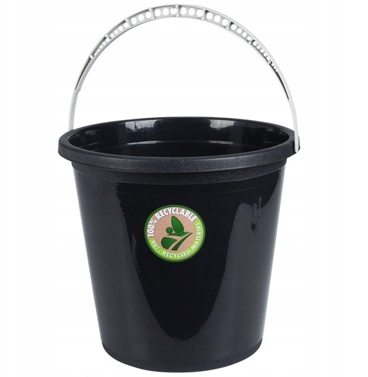 Picture of Wiadro plastikowe czarne 10 l