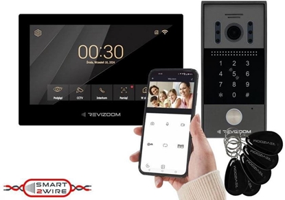 Picture of Wideodomofon REVIZOOM RM-T273HD BLACK/RC-212HD-CK1