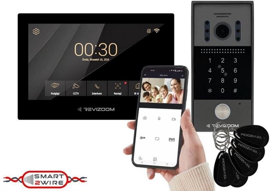 Picture of Wideodomofon REVIZOOM RM-T273HD BLACK/RC-212HD-CK1