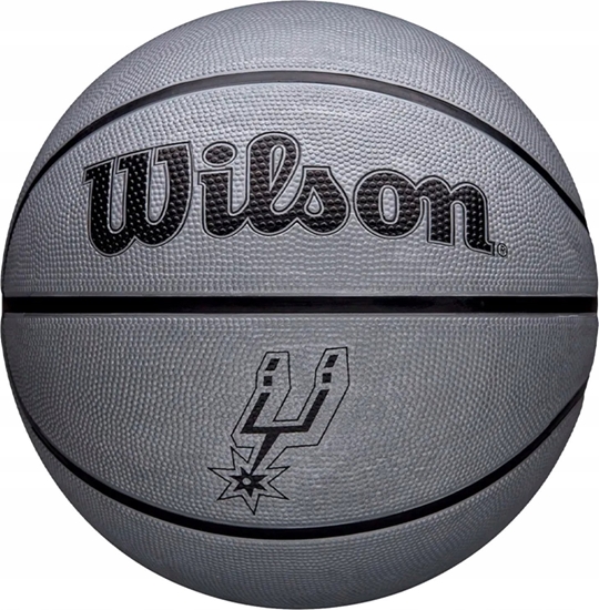 Picture of Wilson NBA Team Tribute Solid San Antonio Spurs Ball WZ4025427XB Srebrne 5