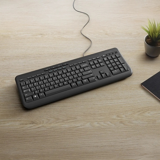 Picture of WIRED KEYBOARD 600 EN-UK LAYOUT/QWERTY EN/FR/NL/DE BLACK EMEA