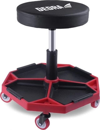 Изображение Wózek narzdziowy Dedra Siedzisko warsztatowe na kókach, 4 tacki