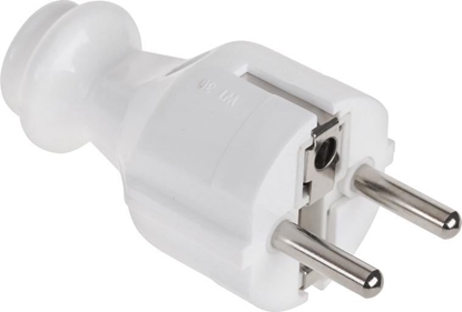 Изображение Wtyczka prosta z uziemieniem unischuko biaa WT-30
