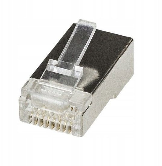 Picture of Wtyk modularny WM8p8c (RJ-45), kat.6A, na przewód okrgy, link, ekranowane