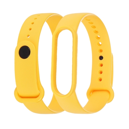 Изображение Xiaomi silikona siksniņa Xiaomi Mi Band sērijai 3 / 4 / 5 / 6 / 7 Oriģināls Dzeltens