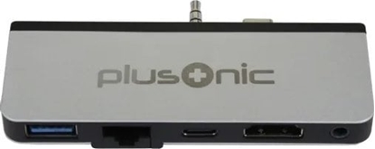 Изображение Z Plusonic Docking Adapter/Hub für Microsoft Surface Go, 5in1: USB 3.0/RJ45 Gigabit-Ethernet/Type-C/HDMI/AUX