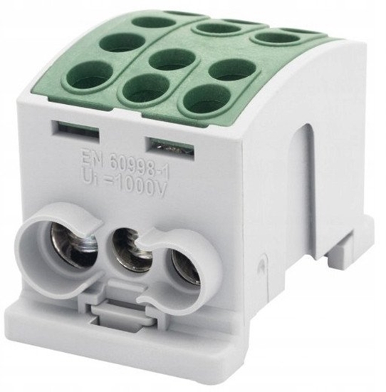 Picture of Zacisk HLK F-ELEKTRO 125A-3 (1x35,2x25 / 1x35,2x25) Al/Cu IP20 zielony