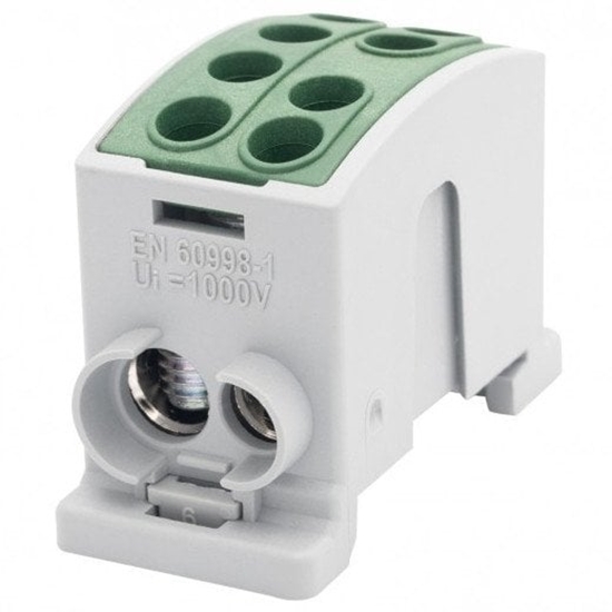 Изображение Zacisk HLK F-ELEKTRO F2.0374 125A-2 (1x35,1x25 / 1x35,1x25) Al/Cu IP20 zielony