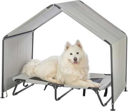 Picture of Zadaszenie, dla psa, beowe/czarne, 90 x 85 x 70 cm