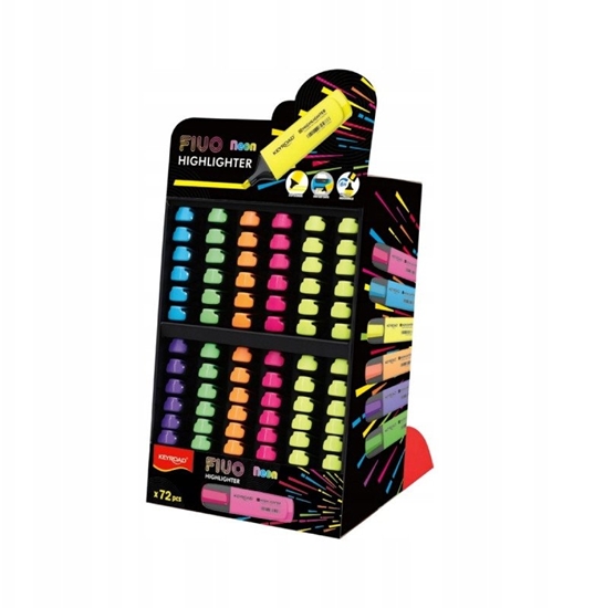 Изображение Zakrelacz KEYROAD Fluo, 72 szt., display, mix kolorów