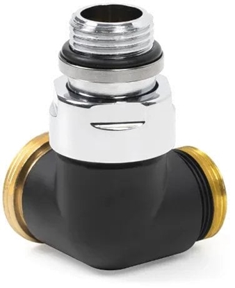 Picture of Zawór termostatyczny ktowy GZ 1/2  GZ 24x19 czarny mat