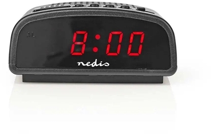 Attēls no Zegar biurkowy Nedis CLDK008BK LED z drzemk bez radia Czarny