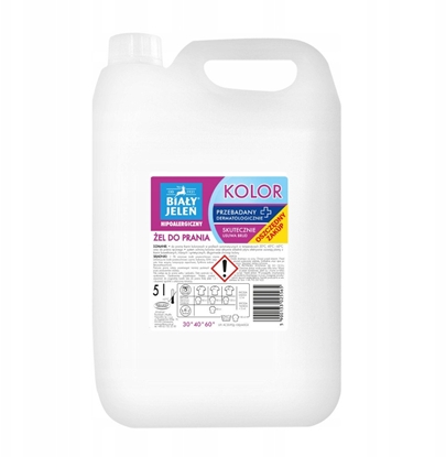 Picture of ZEL DO PRANIA KOLOR HIPOALERGICZNY BIAY JELEN 5L