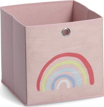 Изображение Zeller Pudeko do przechowywania "Róana tcza", tkanina, róowy
