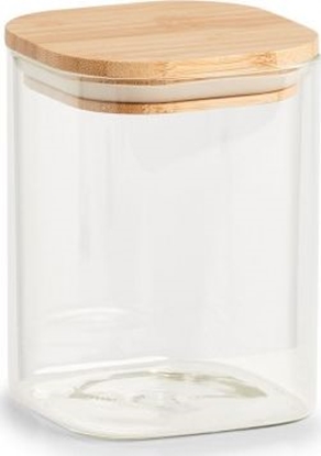 Изображение Zeller Soik do przechowywania z bambusow pokrywk, kwadratowy, 1000 ml, 10x10x14 cm
