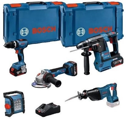 Изображение ZESTAW COMBI 18V GSB+GBH+GWS+GSA+GLI+3x5
