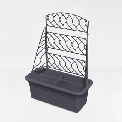 Picture of ZESTAW DOMNICY Z PERGOLÄ BLOMA - ANTRACYT