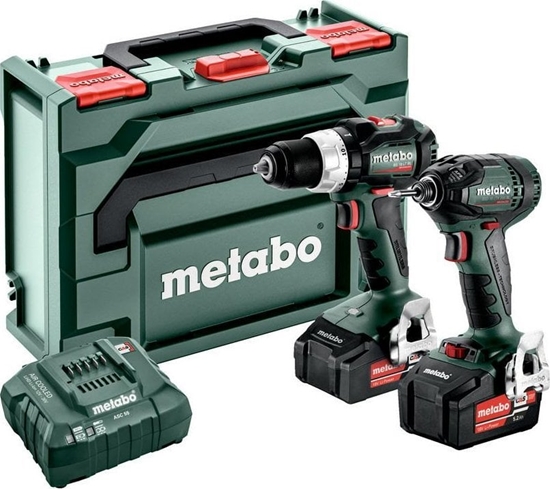 Picture of Zestaw elektronarzdzi Metabo METABO.ZESTAW COMBO 18V 2.1.18 (BS 18 LT BL +SSD 18 LTX 200 BLL) 2x5,2Ah METABOX