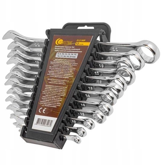 Picture of Zestaw kluczy pasko-oczkowych 12el. (6, 8,10,12-19,22mm)