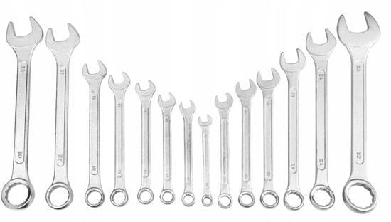 Picture of Zestaw kluczy pasko-oczkowych 14el. (10-32mm)