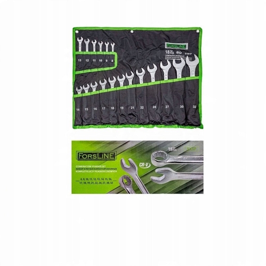 Picture of Zestaw kluczy pasko-oczkowych 18el. (8-32mm)