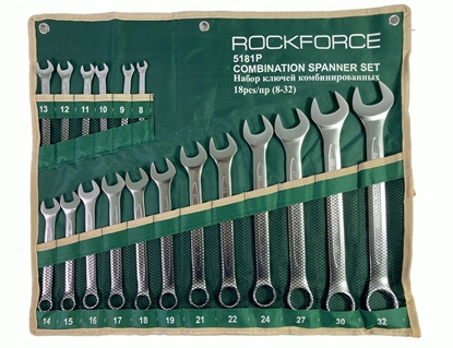 Attēls no Zestaw kluczy pasko-oczkowych 18el. (8-32mm) na pótnie