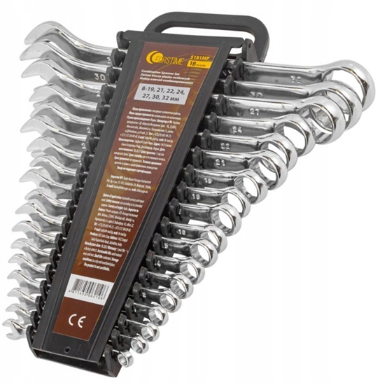 Picture of Zestaw kluczy pasko-oczkowych 8-32mm 18el.