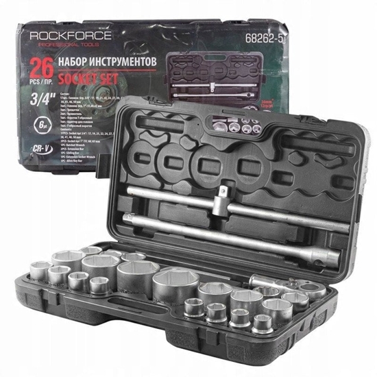 Picture of Zestaw narzdzi 26el. 3/4" 1" (6-ktnych)