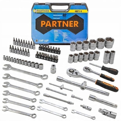 Изображение Zestaw narzdzi 82el. 1/2", 1/4" (6-ktnych)(4-32mm)