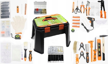 Изображение Zestaw narzdzi Isma Zestaw narzdzi uniwersalny skrzynka stoek 1500el.