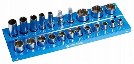 Изображение Zestaw nasadek 1/2" 22el. (6-ktnych)