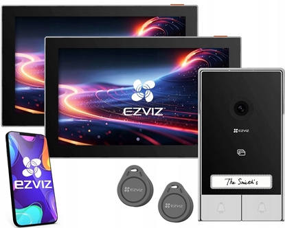 Picture of Zestaw wideodomofonowy EZVIZ HP7 z dwoma monitorami