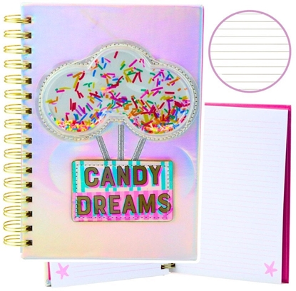 Attēls no Zeszyt Notatnik W Linie Candy Dreams Cukierki Holograficzny A5 70 Kartek LEAN