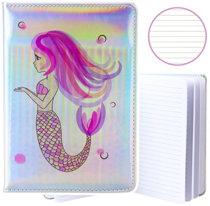 Attēls no Zeszyt Notatnik W Linie Syrenka Holograficzny A5 80 Kartek LEAN