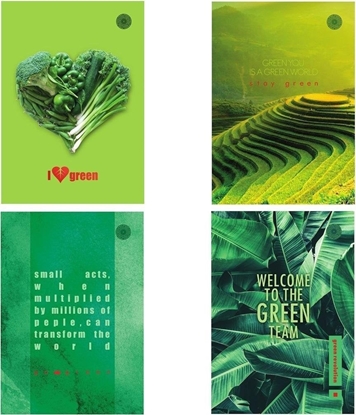 Attēls no Ziemia Obiecana Brulion B5/96K kratkai Think Green (5szt)