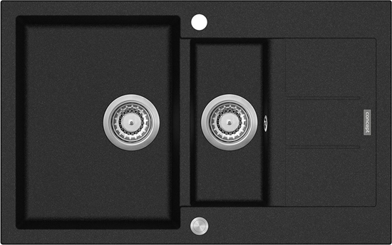 Picture of Zlewozmywak Concept  kuchenny granitowy z ociekaczem CZARNY DG205C60bc