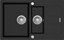 Изображение Zlewozmywak Concept  kuchenny granitowy z ociekaczem CZARNY DG205C60bc