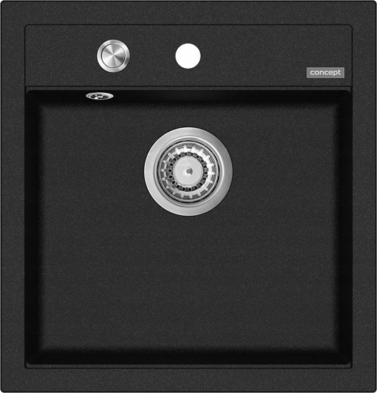 Picture of Zlewozmywak Concept DG00C50bc  kuchenny granitowy bez ociekacza CZARNY