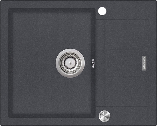 Picture of Zlewozmywak Concept DG05C45dg  kuchenny granitowy z ociekaczem CIEMNO SZARY