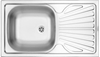 Изображение Zlewozmywak Deante Zlewozmywak 1-komorowy TECHNO z ociekaczem 76x43cm stal szlachetna + osprzt - ZMU 0110