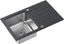 Picture of Zlewozmywak Steiner Kenneth 111 - 78x48 cm, black dotted/stalowy (FUS_K7848CZ-QDR)