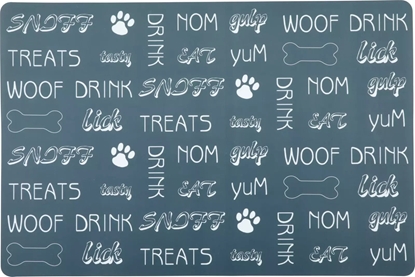 Picture of ZOLUX Podkadka pod miski dla psa czysta podoga wzór napisy M 45x30 cm