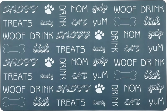 Picture of ZOLUX Podkadka pod miski dla psa czysta podoga wzór napisy M 45x30 cm